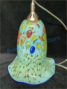 Millefiori art glass lamp