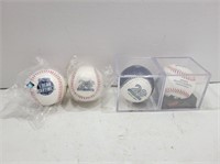 (4) Assorted Unused Mariners Baseballs