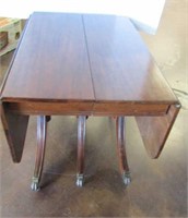 Antique Solid Wood Drop Leaf Table