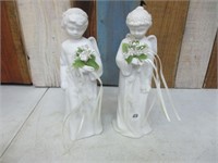 Pair of Lighted Angels