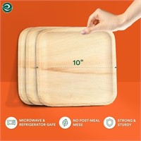 ECO SOUL 100% Compostable 10 Inch Palm Square