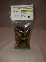(77) Rounds of 357 mag Empty Brass