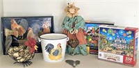 Rooster / Chicken Decor, Puzzles