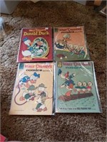 Lot of 4 Disney comics 1951 to 1962