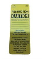 750PCS Scaffold Caution safety tags parker BO4152