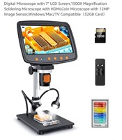 Digital Microscope with 7" LCD Screen, 1500X