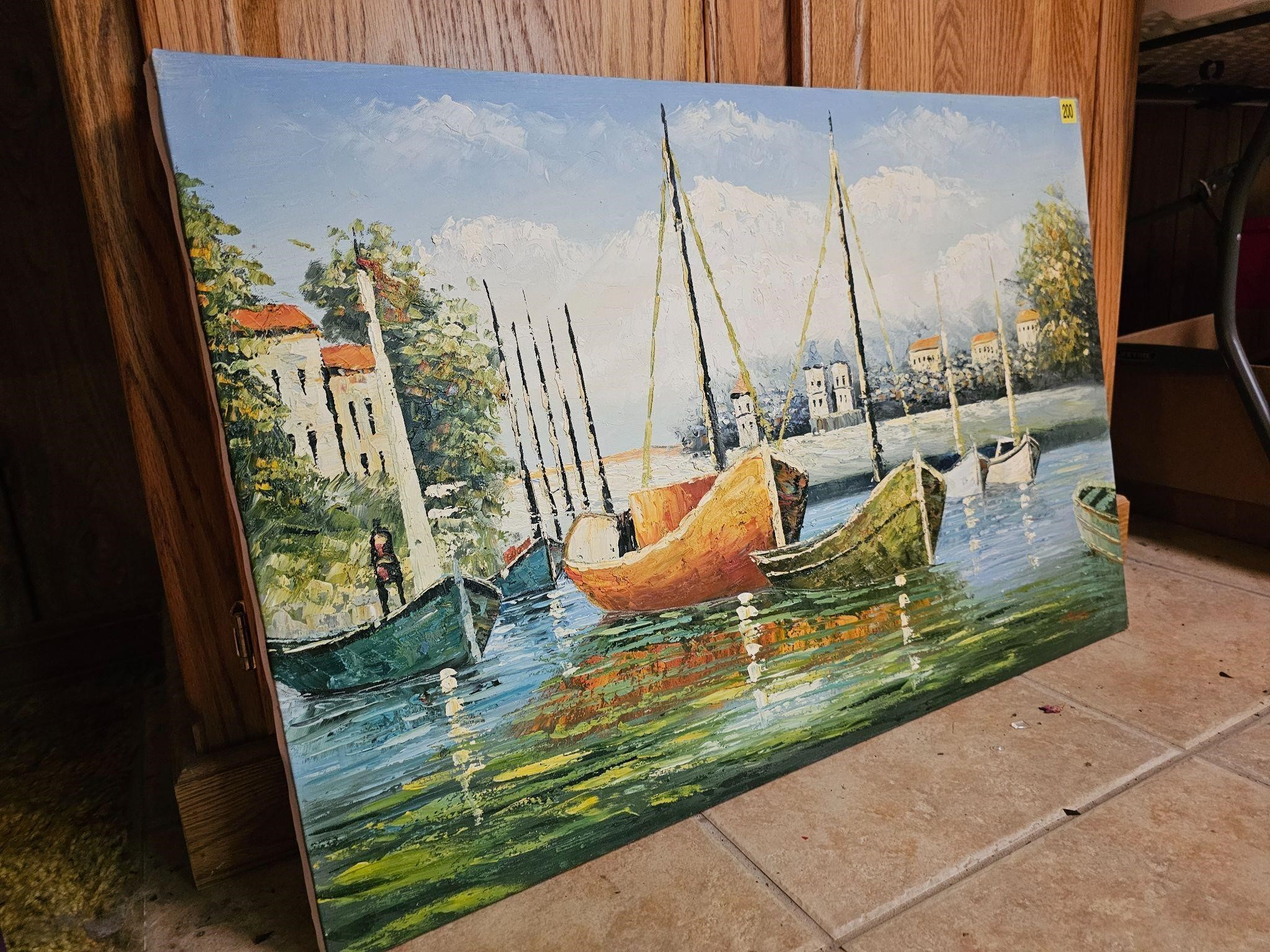 Sailboat painting