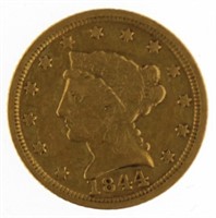 1844 Charlotte $2.50 Gold Quarter Eagle *RARE