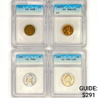 [4] US Varied Coinage ICG  1904-1954