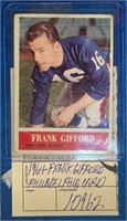 1964 FRANK GIFFORD CARD
