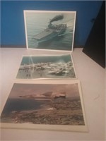Group of ten military photographs