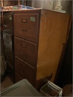 Matching wood file cabinet (Shown as Lot 2057)