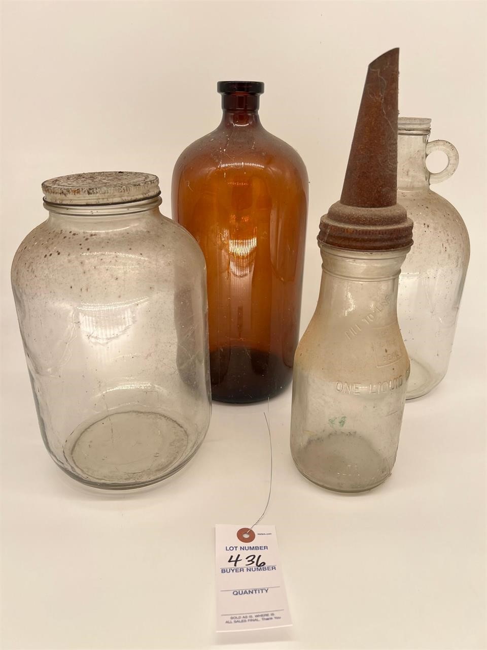 MASTER OIL BOTTLE AND SPOUT + others