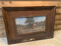 CIDER MAKING IN THE COUNTRY FRAMED PICTURE