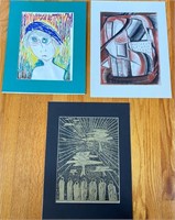 3 pcs. Aase Vaslow & Ellie Pomerance Prints