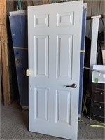 32 x 80 exterior door metal clad. C/w key