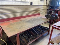 6' STEEL WORKBENCH W/ #6 RECORD VICE