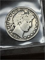1902-S Barber Half -90% Silver Bullion Coin