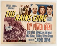 The Rains Came vintage movie poster