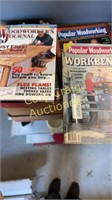 Box of woodworking magazines