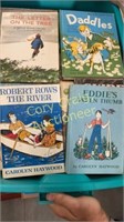 Old children‘s books in tote