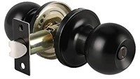 ($40) KNOBWELL 2 Pack Modern Black Door Kno