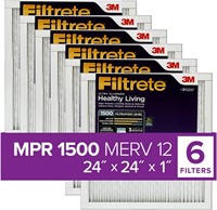Filtrete 24x24x1  MERV 12  Air Filter  6-Pack