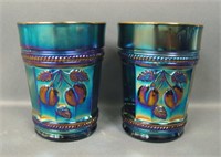 Two N'Wood Electric Blue Peach Tumblers