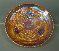 Imperial Dk Amber Luster Rose Ftd Centerpiece Bowl
