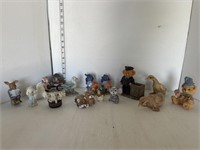 Lot: ornamental birds, misc