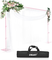 EMART Heavy Duty Backdrop Stand 8.5x10ft Pink