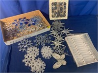 Assorted Snowflakes and Other Ornaments