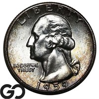 1959 Washington Quarter, Gem BU Bid: 12