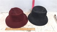 2 - Vintage Ladies Wool Hats