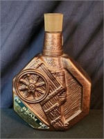 1970 Jim Bonded Beam Bronze Cannon Whiskey Bottle