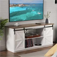58 in. White Composite TV Stand Living