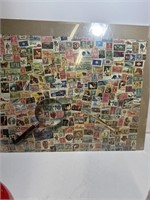 Vintage Postage Stamp Puzzle completed 16x20