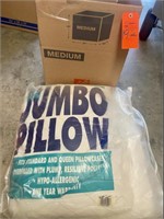 Jumbo pillows, white down
