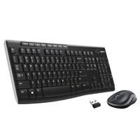 Logitech Wireless Keyboard and Mouse, Black