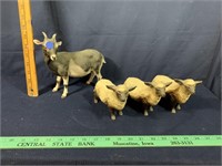 Goat and sheep figurines