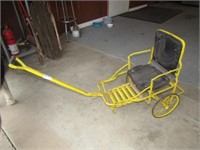 EARLY METAL CHILD'S PULL CART