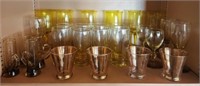 Estate lot of misc glass cups