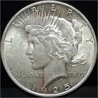 1925 Peace Silver Dollar BU