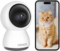 DEKCO 2K Security Camera Indoor, Baby Monitor Pet