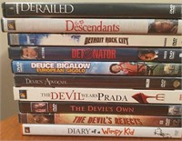 10 Lightly Used DVD's