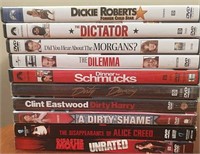 10 Lightly Used DVD's