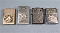 (4) Camel Zippo Lighters