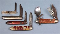 (5) Vintage Pocket Knives