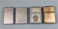 (4) Zippo Lighters