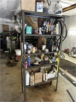 metal shelf and contents***